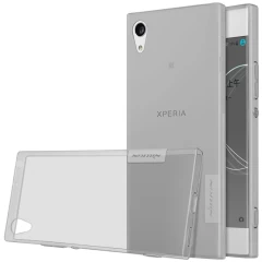 Sony Xperia XA1 vāciņš caurspīdīgs pelēks TPU 
