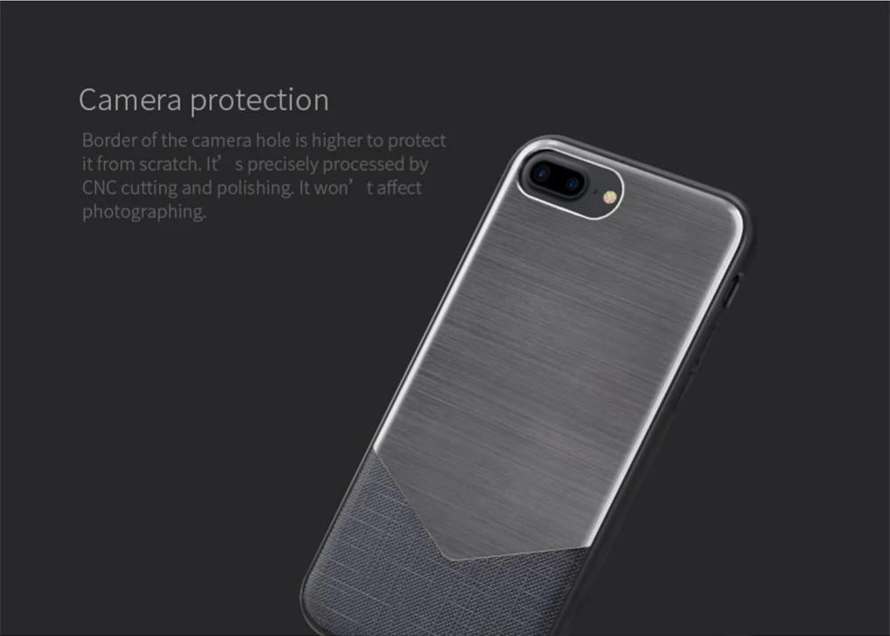 Apple iPhone 7 Plus case silver Nillkin Lensen 