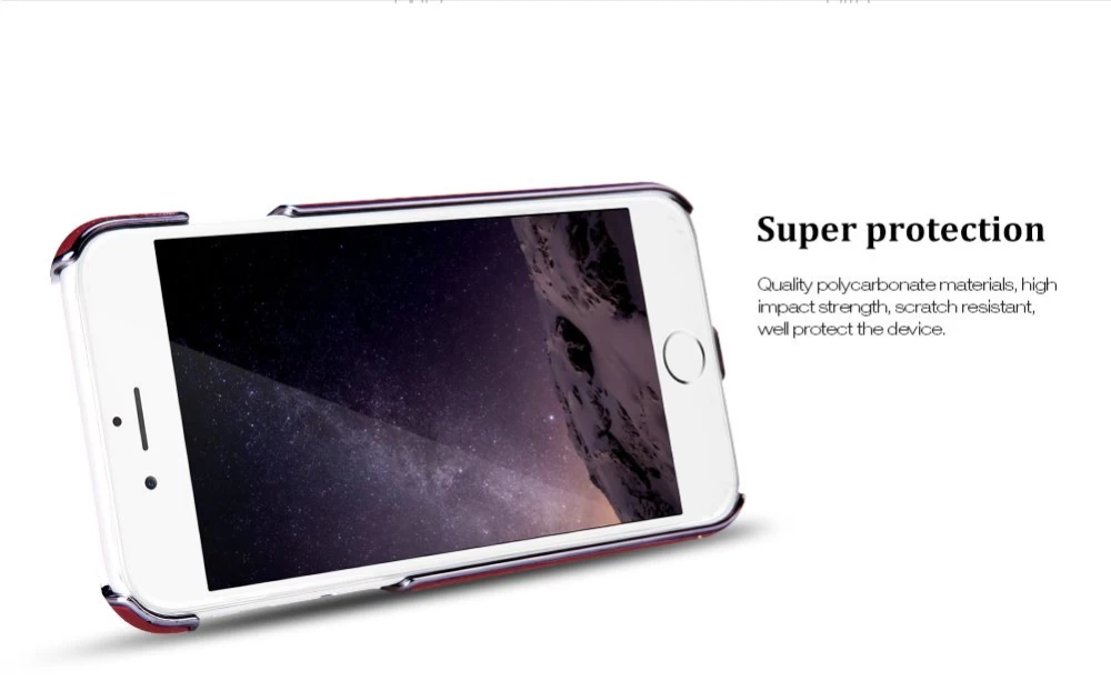 Apple iPhone 6/6S suojakuori ruskea Nillkin N-JARL Wireless Charging Receiver 