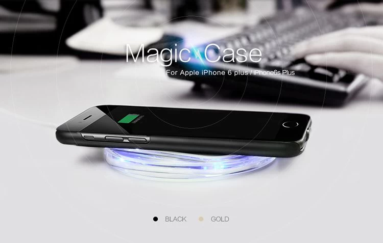 Apple iPhone 6 Plus suojakuori kultainen Nillkin Magic  Qi Wireless Charging