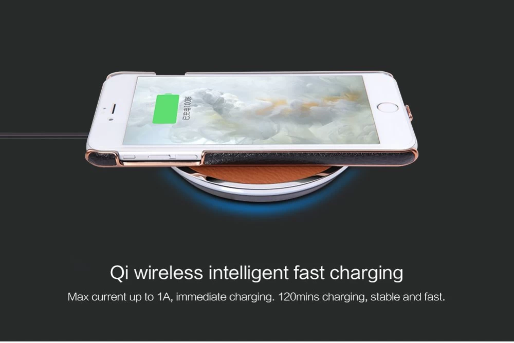 Apple iPhone 6 Plus skal svart Nillkin N-JARL Wireless Charging Receiver 