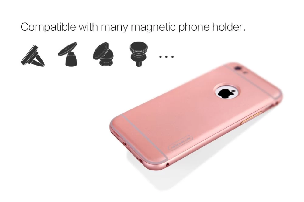 Apple iPhone 6 Plus чехол розово золотой Nillkin Car Holder/Protection 