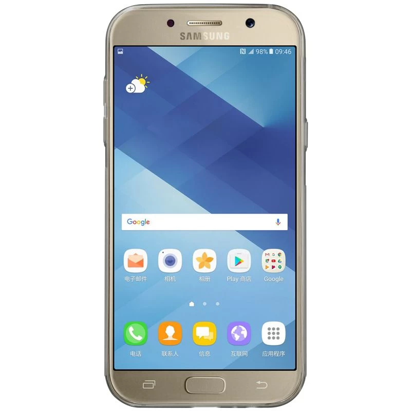 Samsung Galaxy A3 (2017) vāciņš caurspīdīgs pelēks Nillkin TPU