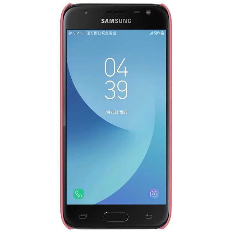Samsung Galaxy J3 (2017) vāciņš rozā zelta Nillkin Super Frosted Shield