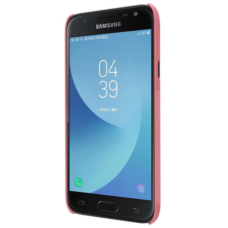 Samsung Galaxy J3 (2017) vāciņš rozā zelta Nillkin Super Frosted Shield