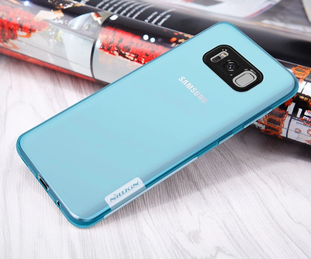Samsung Galaxy S8 Plus vāciņš caurspīdīgs brūns TPU 