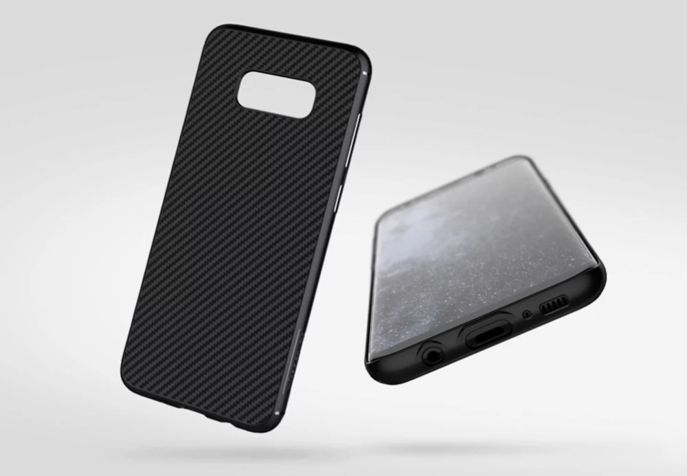 Samsung Galaxy S8 Plus suojakuori musta Synthetic Fiber 