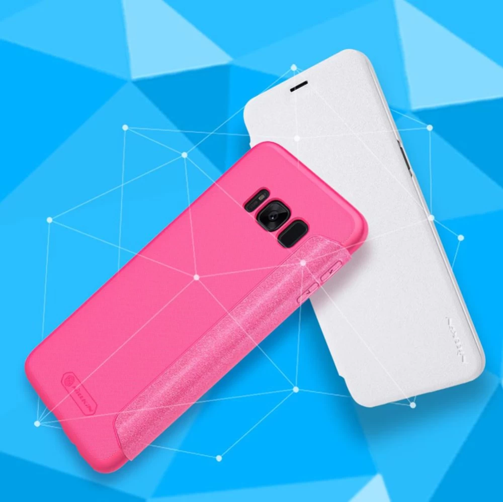 Samsung Galaxy S8 Plus dėklas rožinis Sparkle Leather 