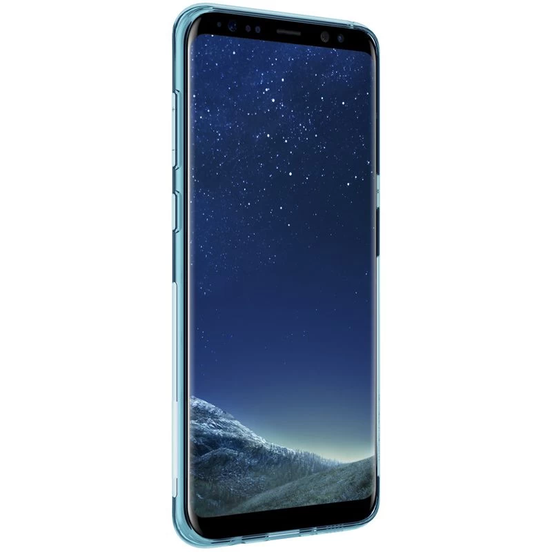 Samsung Galaxy S8 Plus ümbris läbipaistev sinine TPU
