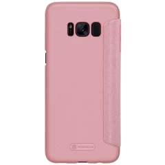 Samsung Galaxy S8 Plus case pink gold Sparkle Leather 