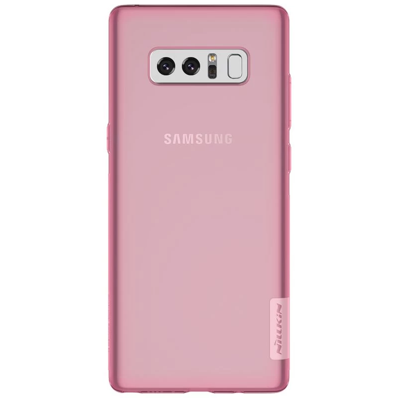 Samsung Galaxy Note 8 case transparent pink TPU