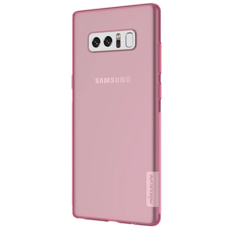 Samsung Galaxy Note 8 case transparent pink TPU