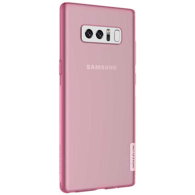 Samsung Galaxy Note 8 case transparent pink TPU