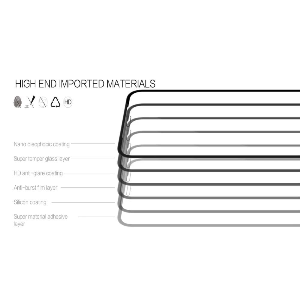 Apple iPhone X защитное стекло  Nillkin CP+PRO