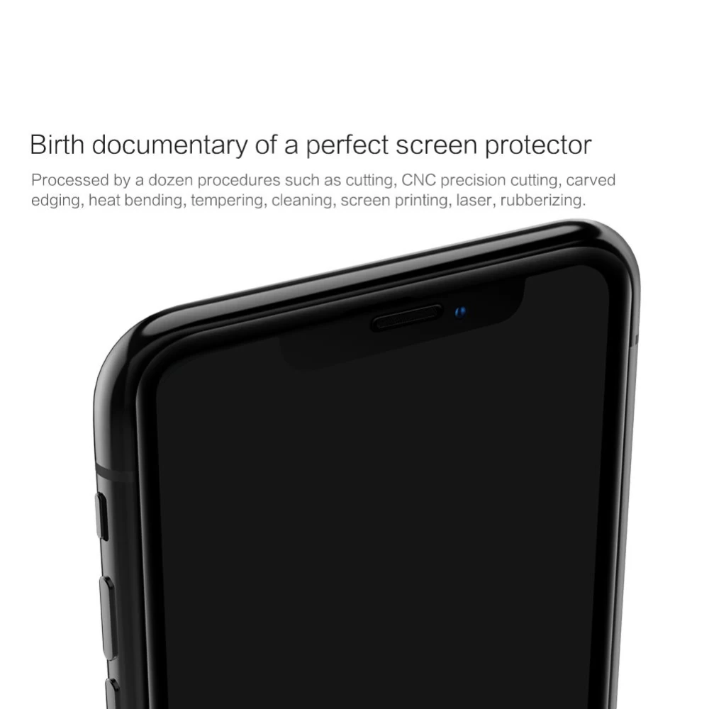 Apple iPhone X защитное стекло черный Nillkin 3D CP+MAX Tempered Glass