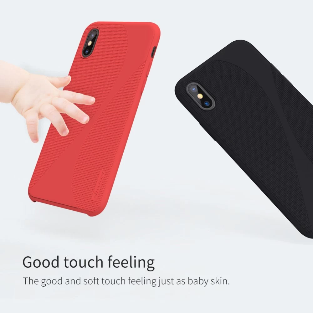 Apple iPhone X suojakuori pinkki Nillkin Flex II