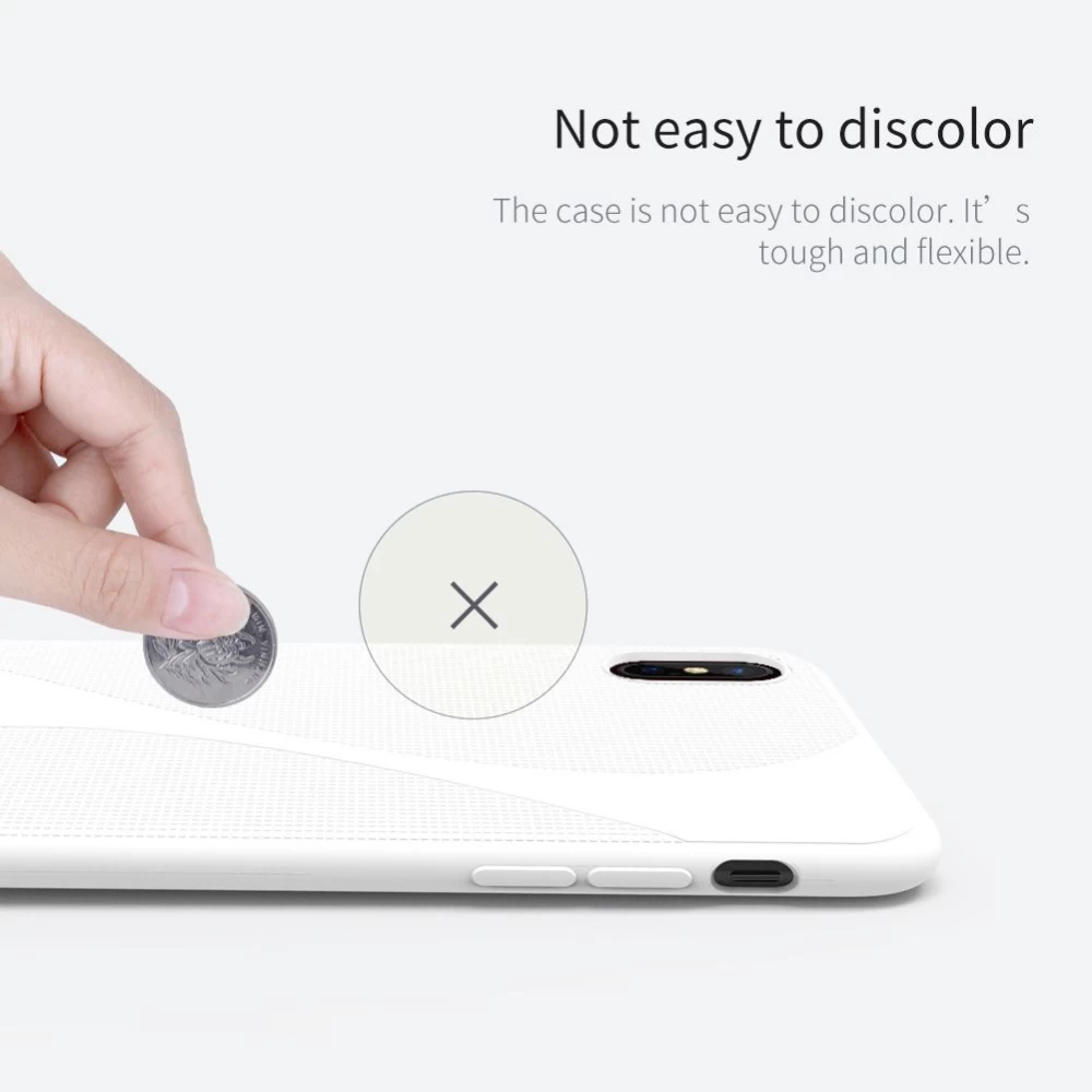 Apple iPhone X suojakuori pinkki Nillkin Flex II