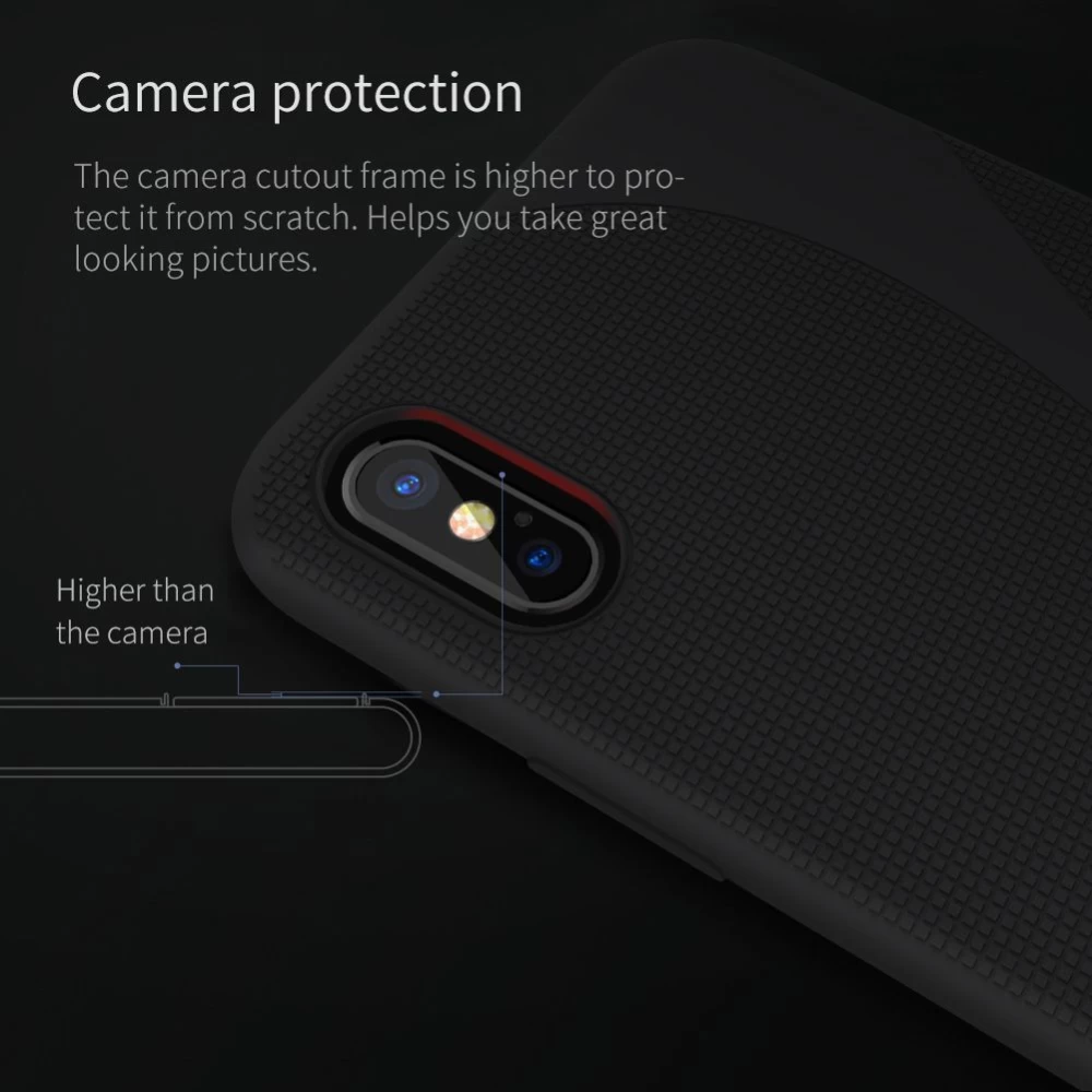 Apple iPhone X suojakuori pinkki Nillkin Flex II