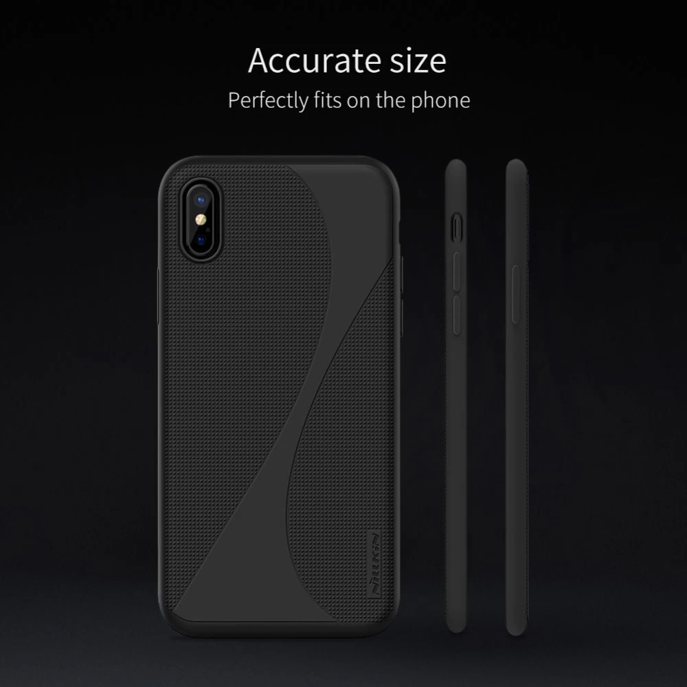 Apple iPhone X suojakuori pinkki Nillkin Flex II