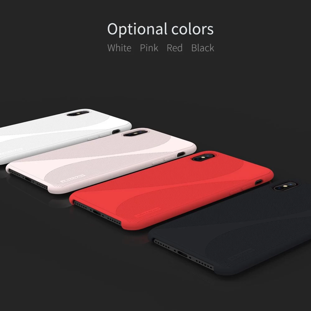 Apple iPhone X suojakuori pinkki Nillkin Flex II