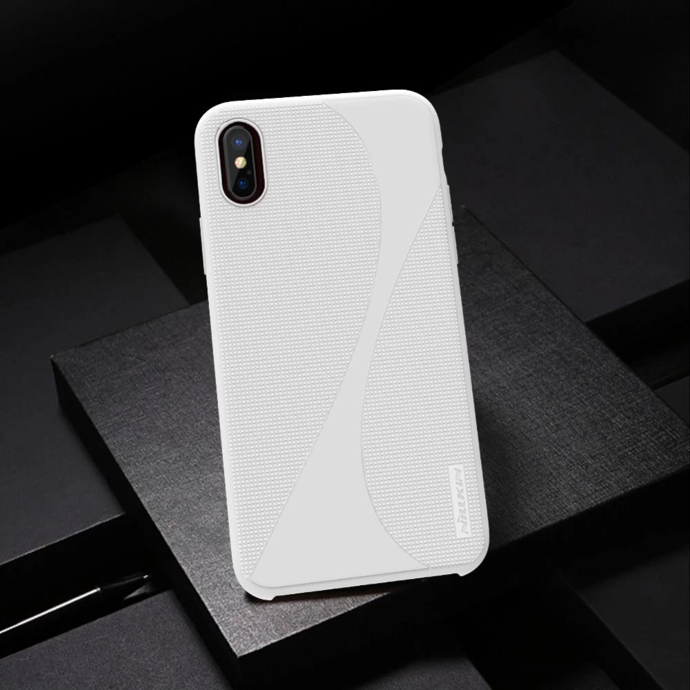 Apple iPhone X suojakuori pinkki Nillkin Flex II