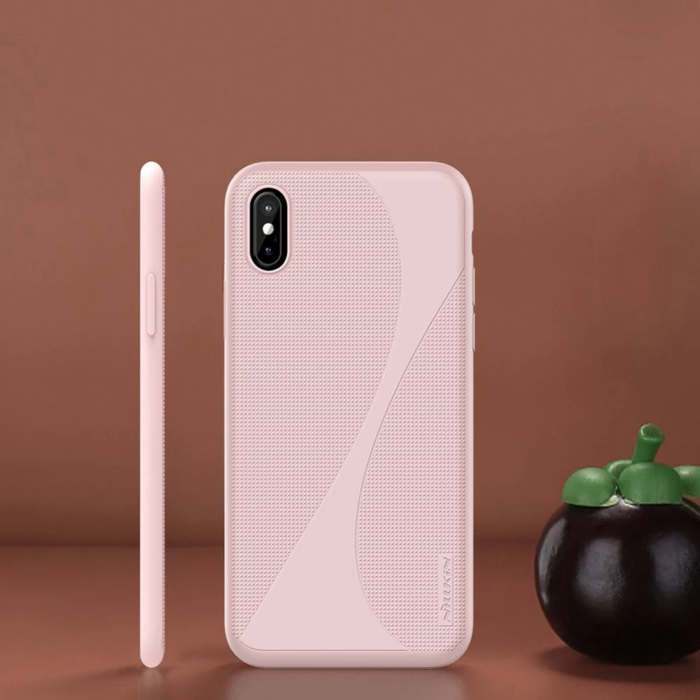 Apple iPhone X suojakuori pinkki Nillkin Flex II