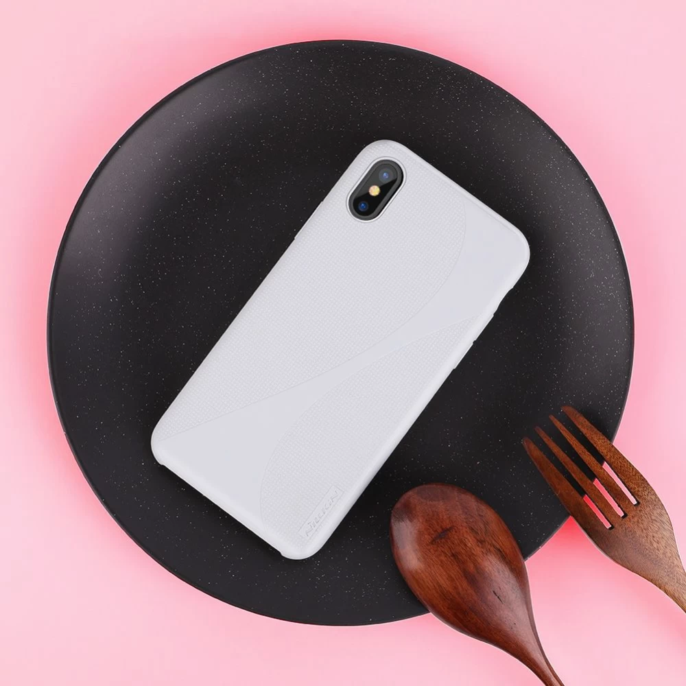 Apple iPhone X suojakuori pinkki Nillkin Flex II