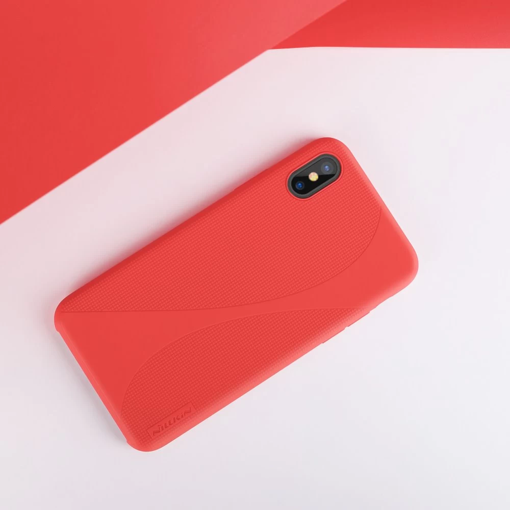 Apple iPhone X suojakuori pinkki Nillkin Flex II