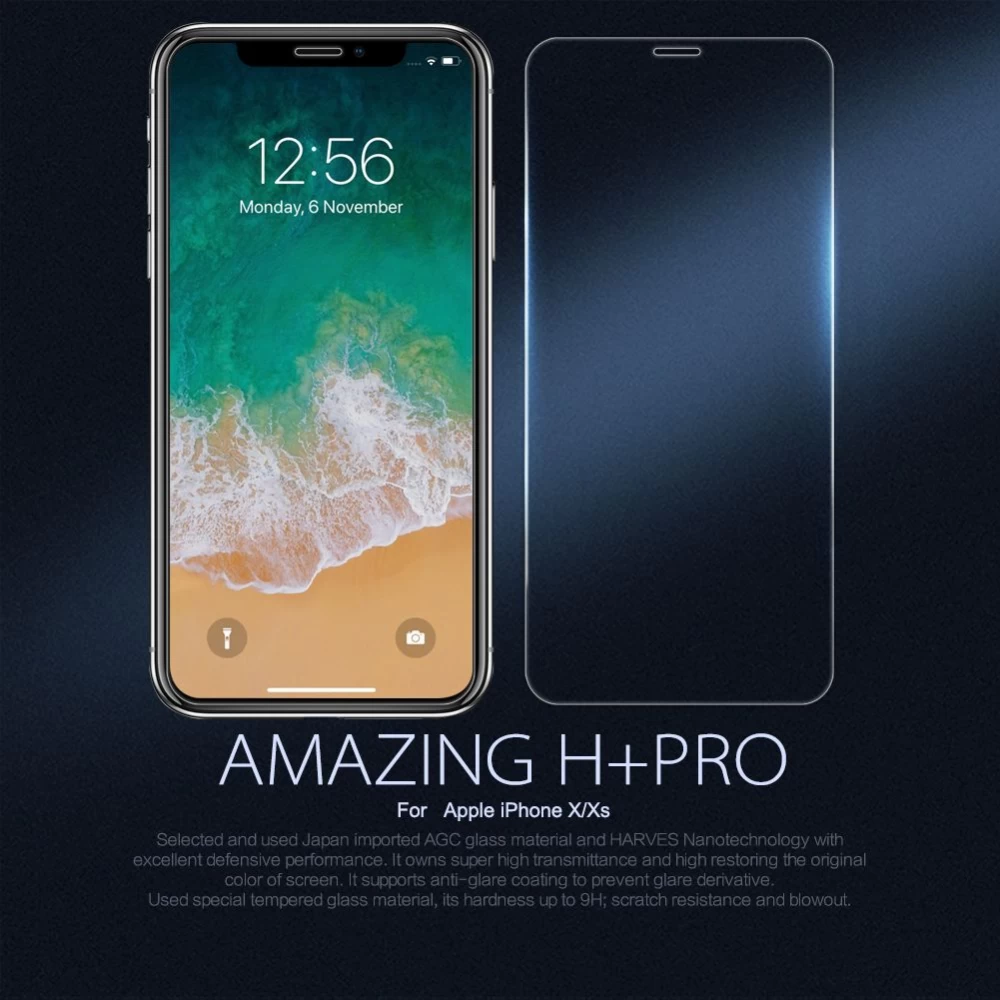 Apple iPhone X panssarilasi läpinäkyvä Nillkin H+PRO Tempered Glass