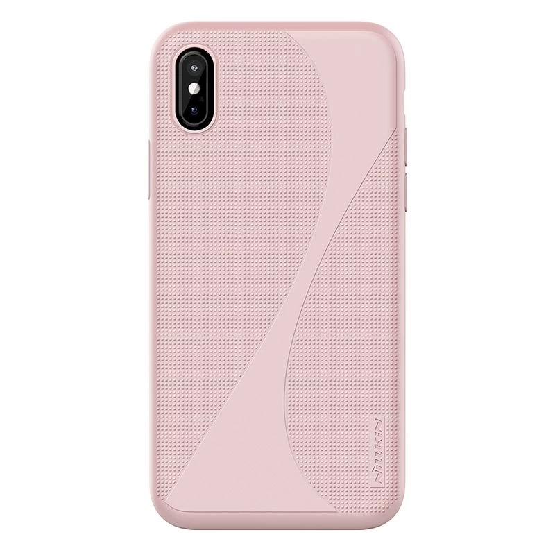 Apple iPhone X suojakuori pinkki Nillkin Flex II