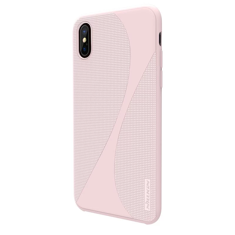 Apple iPhone X suojakuori pinkki Nillkin Flex II