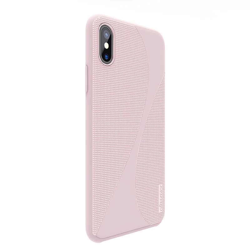 Apple iPhone X suojakuori pinkki Nillkin Flex II