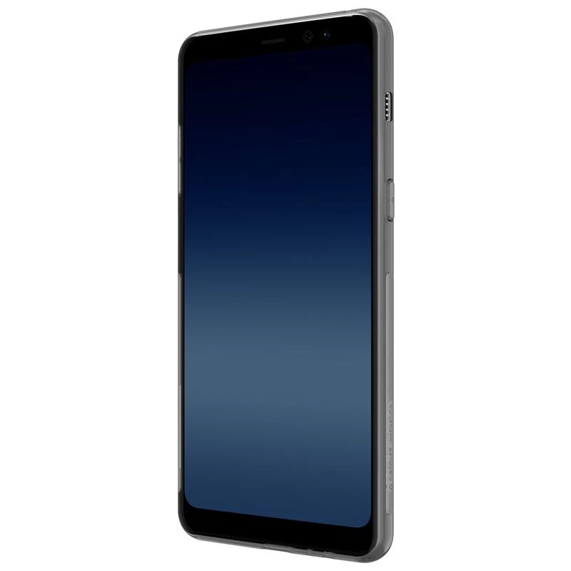 Samsung Galaxy A8 Plus case transparent gray Nillkin TPU
