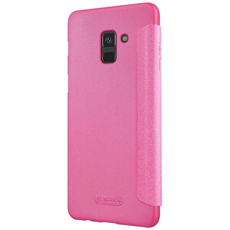 Samsung Galaxy A8 Plus maciņš rozā Nillkin Sparkle Leather