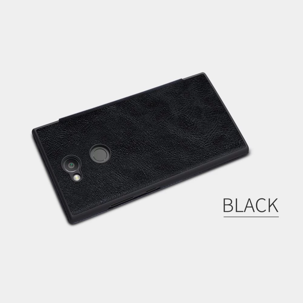 Sony Xperia L2 suojakotelo ruskea Qin Leather 