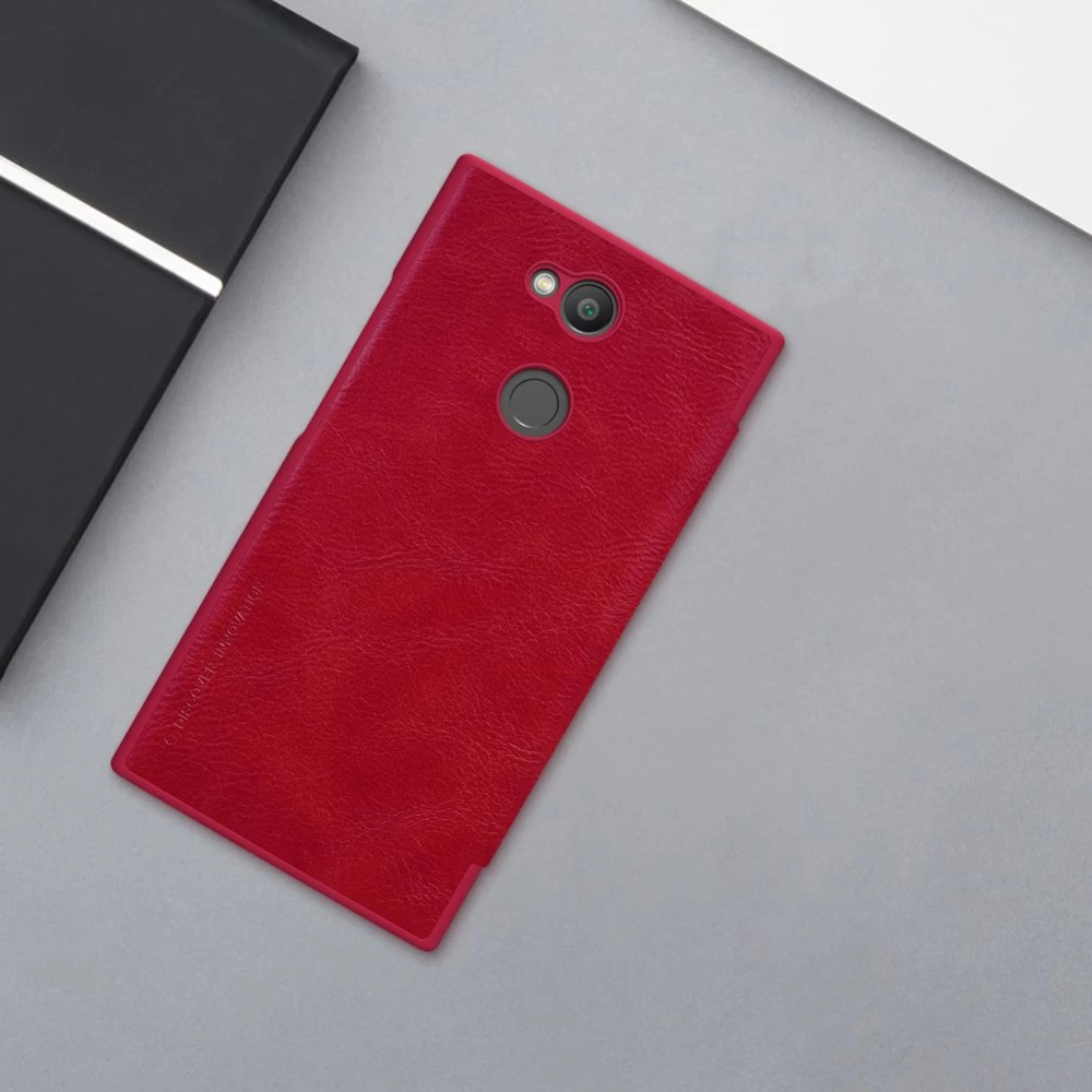 Sony Xperia L2 kaaned must Qin Leather 