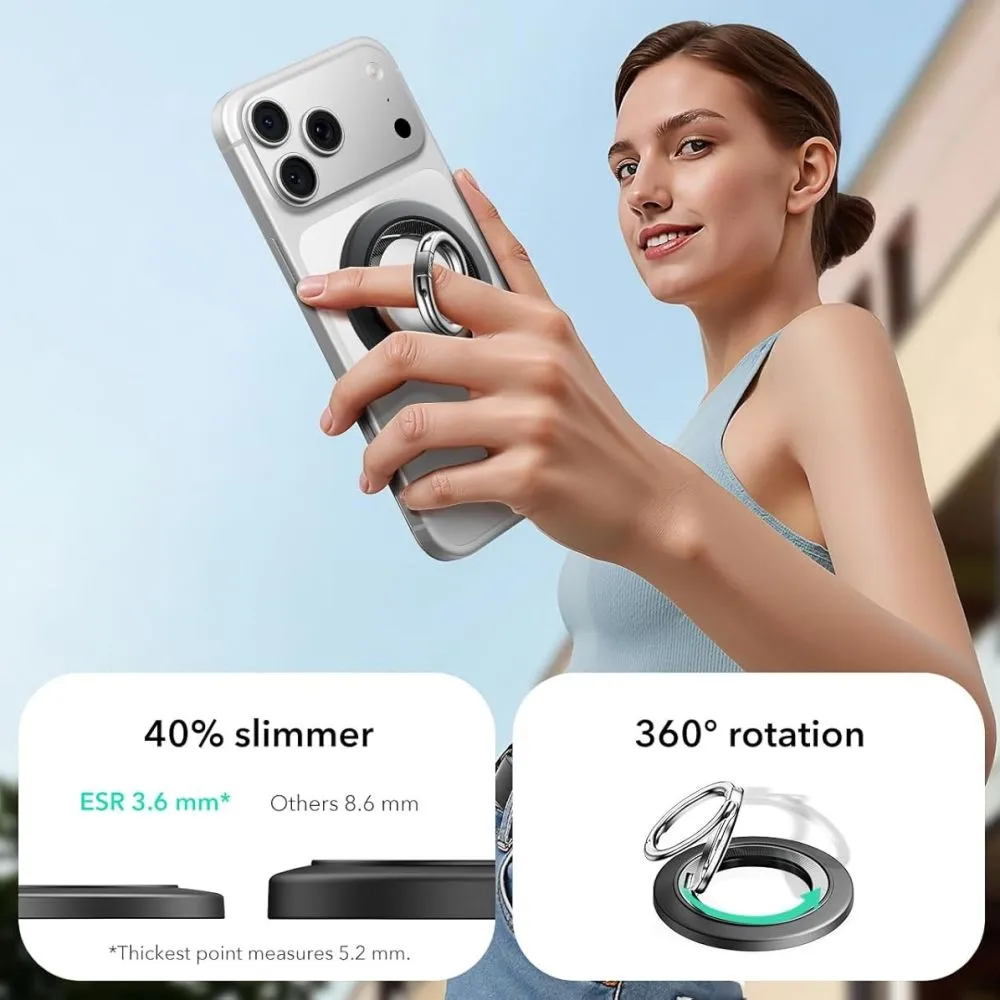 Puhelintarvikkeet Magnetic Plate ESR MAGNETIC 360 HALOLOCK MAGSAFE PHONE RING 
