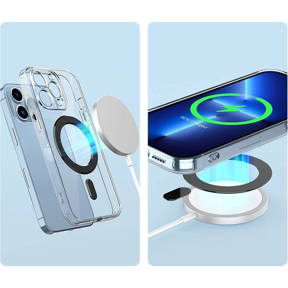 Tarvikud Magnetic Plate TECH-PROTECT MAGMAT MAGSAFE UNIVERSAL MAGNETIC RING  valge