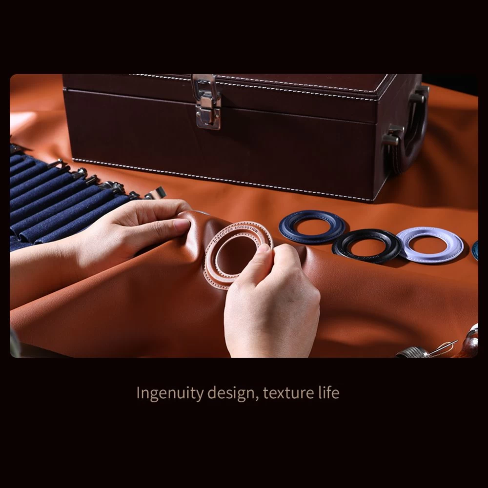 Tarvikud Magnetic Plate Nillkin SnapHold Sticker (Vegan Leather) (2-pack)  pruun
