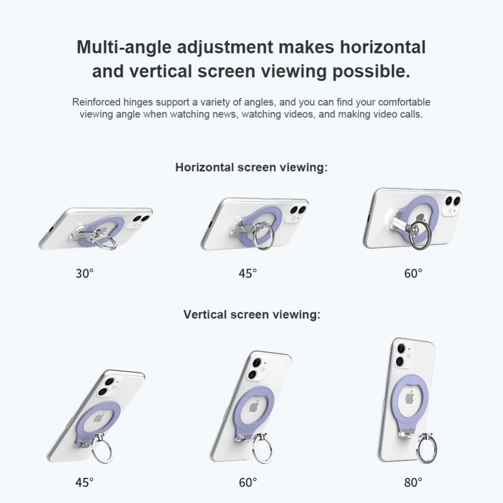 Tarvikud Magnetic Plate Nillkin SnapGrip Adhesive Ring Holder  sinine