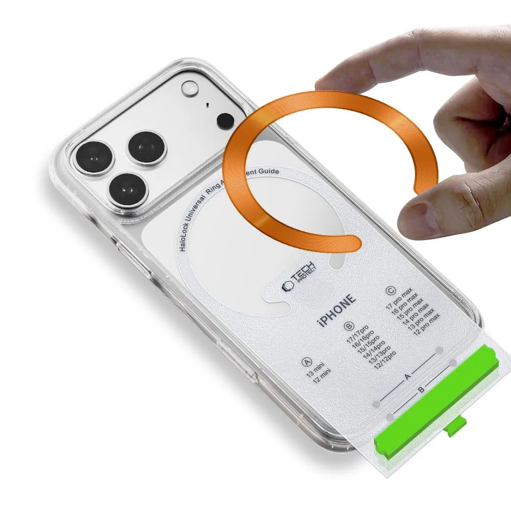 Tillbehör Magnetic Plate TECH-PROTECT MMP-210 MAGNETIC MAGSAFE RING 2-PACK Telefontillbehör 