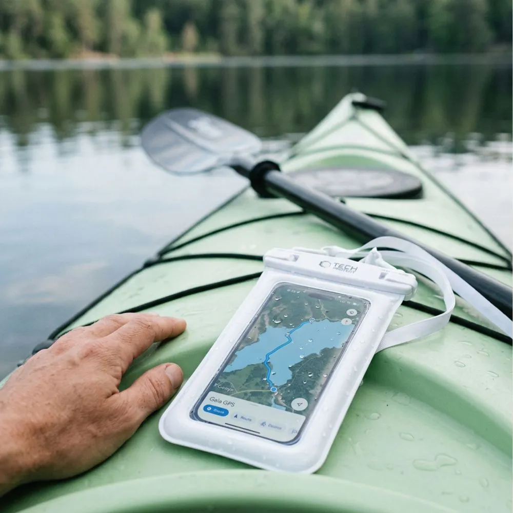 Puhelintarvikkeet Other suojakuori, suojakotelo valkoinen TECH-PROTECT UWC7 UNIVERSAL WATERPROOF FLOATING CASE 6.9 INCH