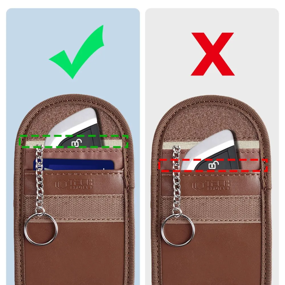 Tarvikud Other telefoni ümbris pruun TECH-PROTECT KLR100 POUCH KEYLESS RFID SIGNAL BLOCKER CASE