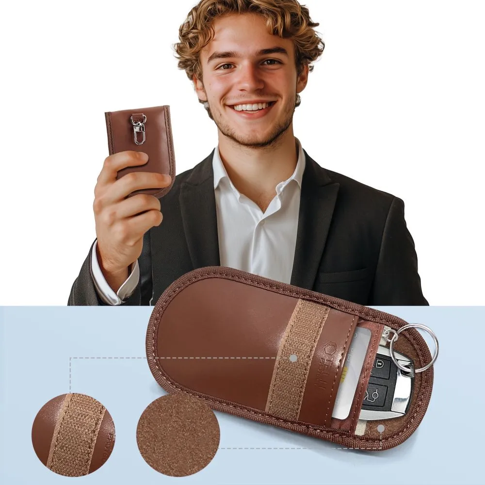 Tarvikud Other telefoni ümbris pruun TECH-PROTECT KLR100 POUCH KEYLESS RFID SIGNAL BLOCKER CASE
