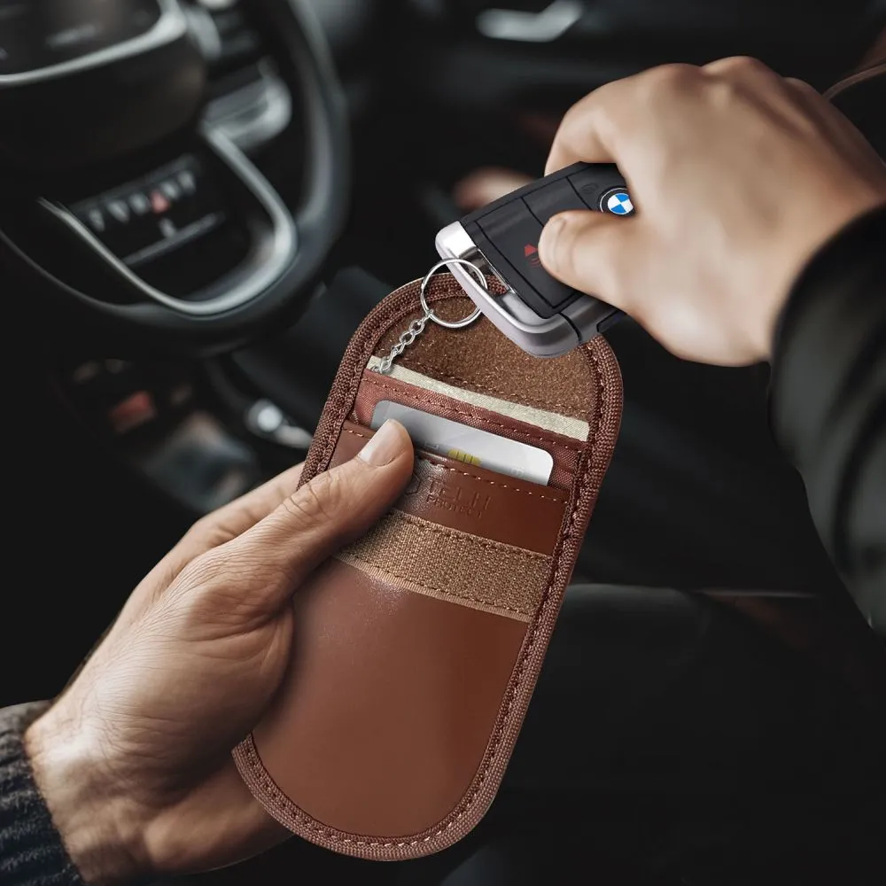 Tarvikud Other telefoni ümbris pruun TECH-PROTECT KLR100 POUCH KEYLESS RFID SIGNAL BLOCKER CASE