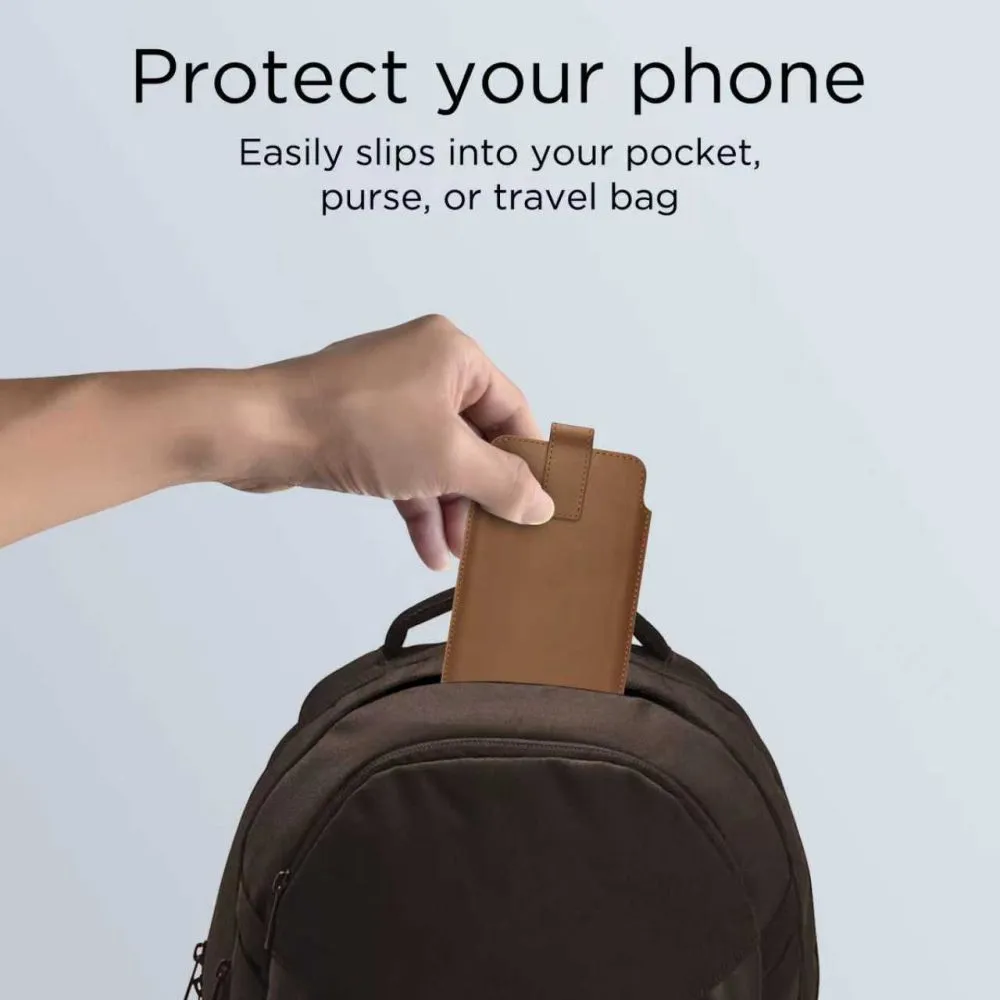 Priedai Other telefono dėklas rudas TECH-PROTECT SM65 UNIVERSAL PHONE POUCH 6.0-6.9 INCH