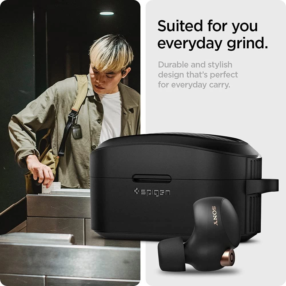 Tarvikud Other telefoni ümbris must SPIGEN Rugged Armor  SONY WF-1000XM4 Matte Black