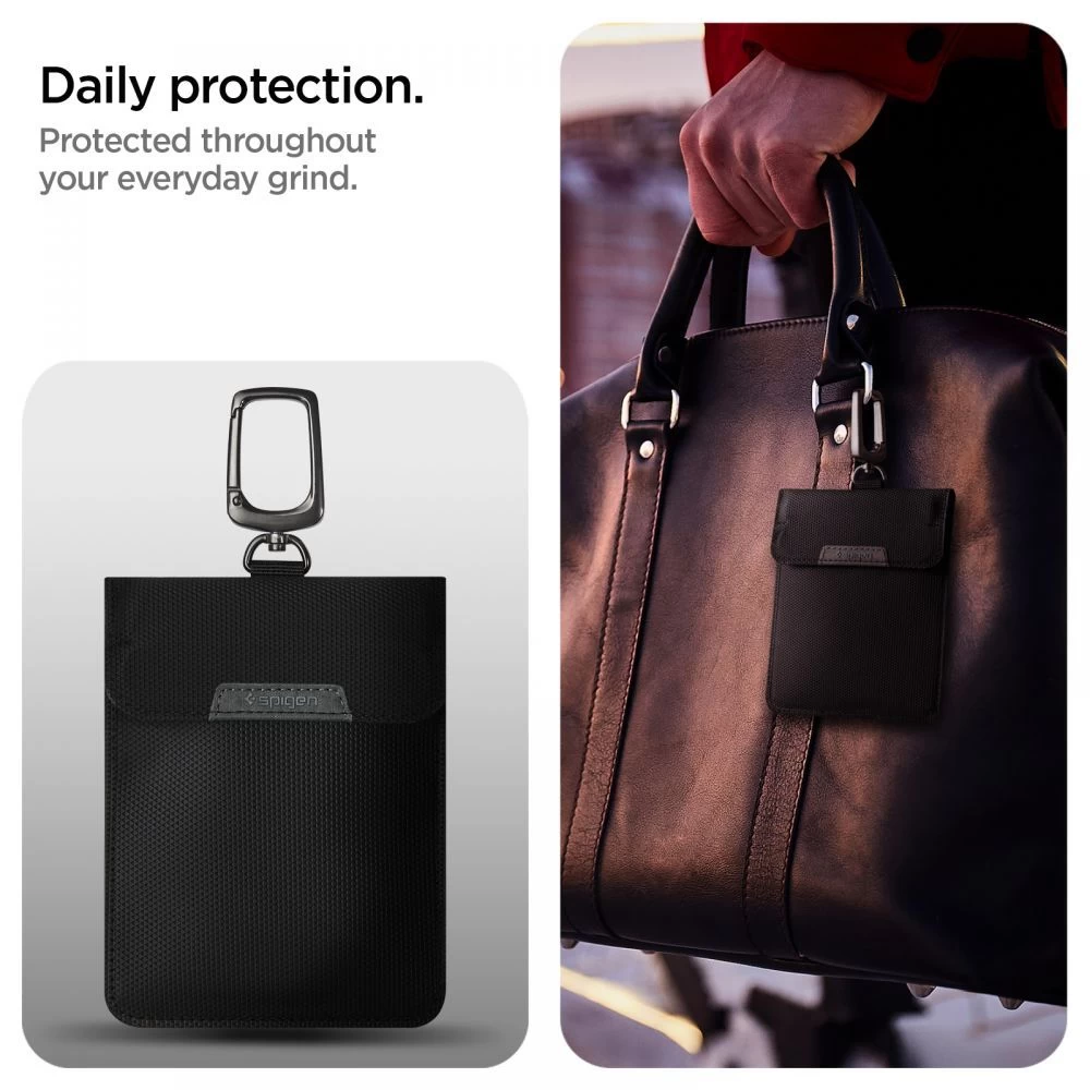 Accessories Other phone case black SPIGEN POUCH KEYLESS RFID SIGNAL BLOCKER