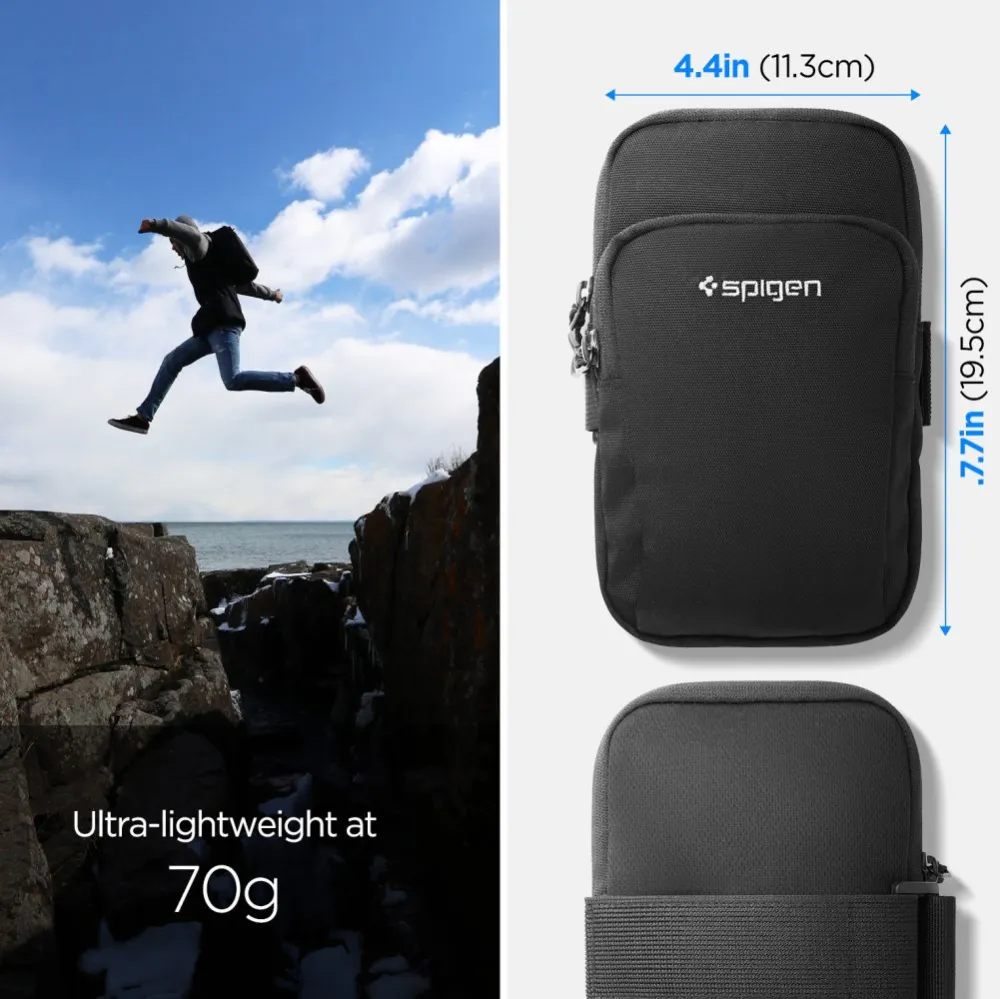 Tarvikud Other telefoni ümbris must SPIGEN A702 DYNAMIC SHIELD ARMBAND