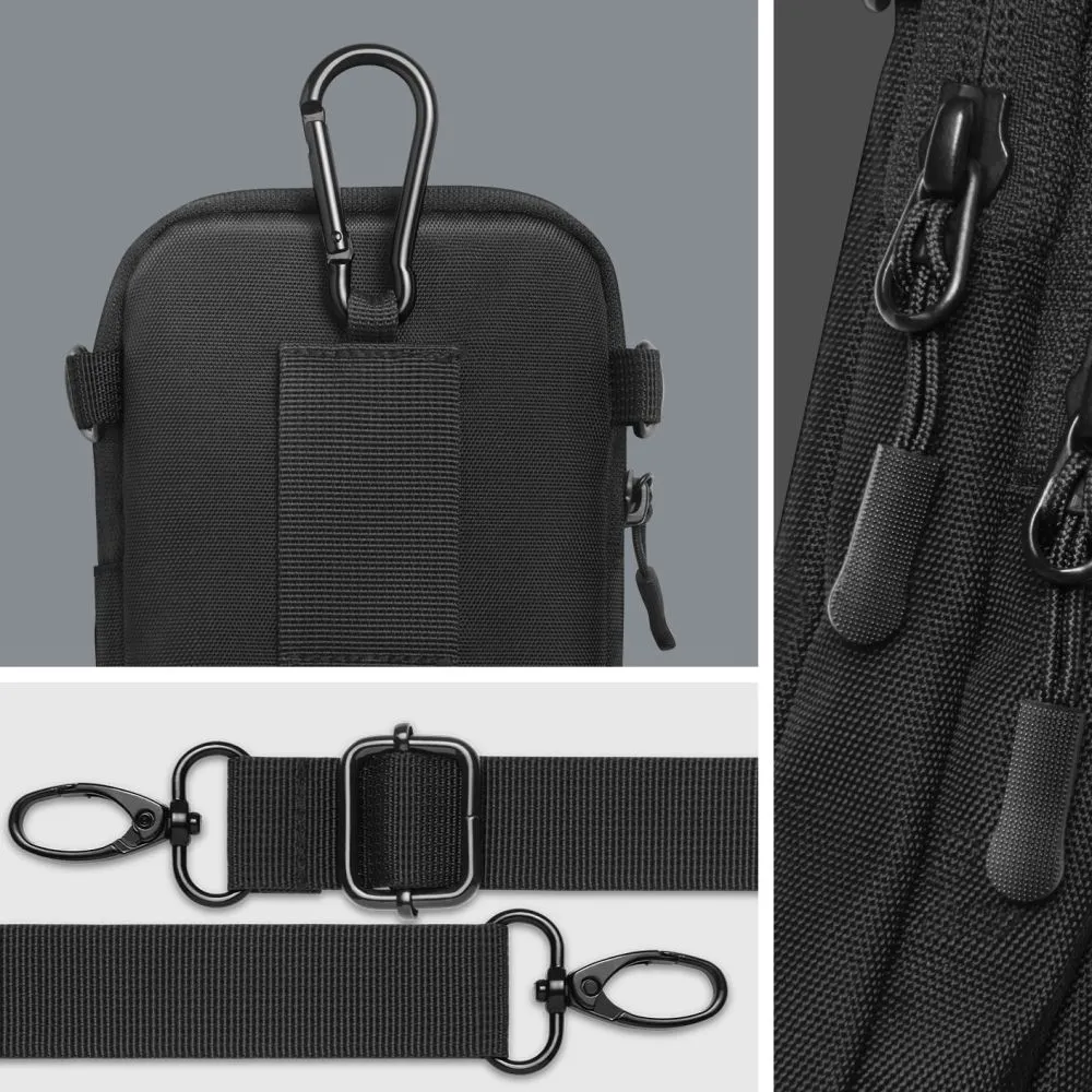 Tarvikud Other telefoni ümbris must SPIGEN KD400 UNIVERSAL CROSS BAG KLASDEN